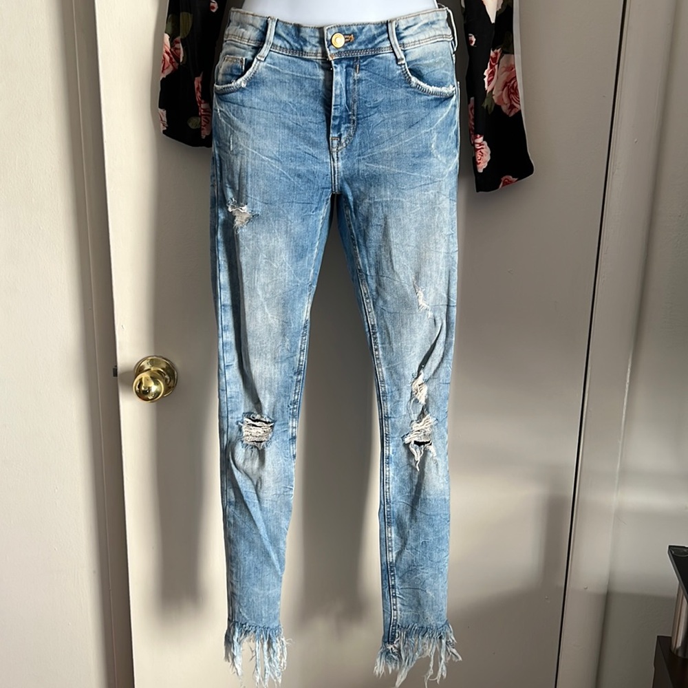 Light wash Zara Trafaluc Denimwear jeans